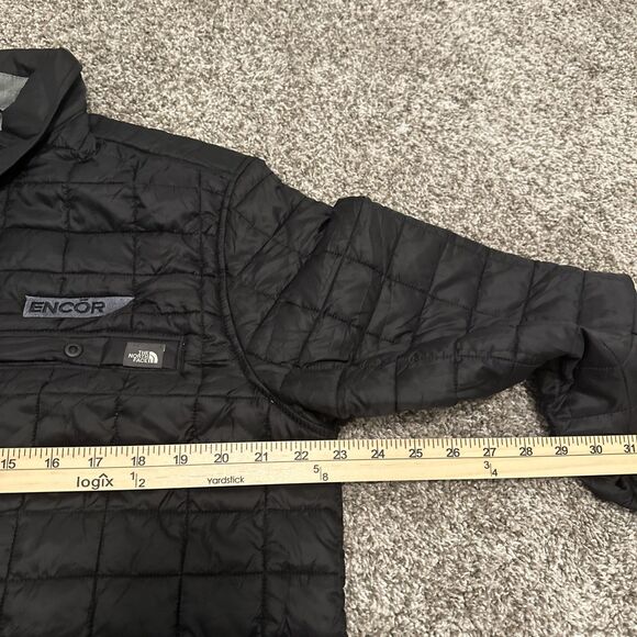The North Face Shirt Jacket Men’s Large Black ThermoBall Eco Quilted Snap Front - Picture 6 of 8